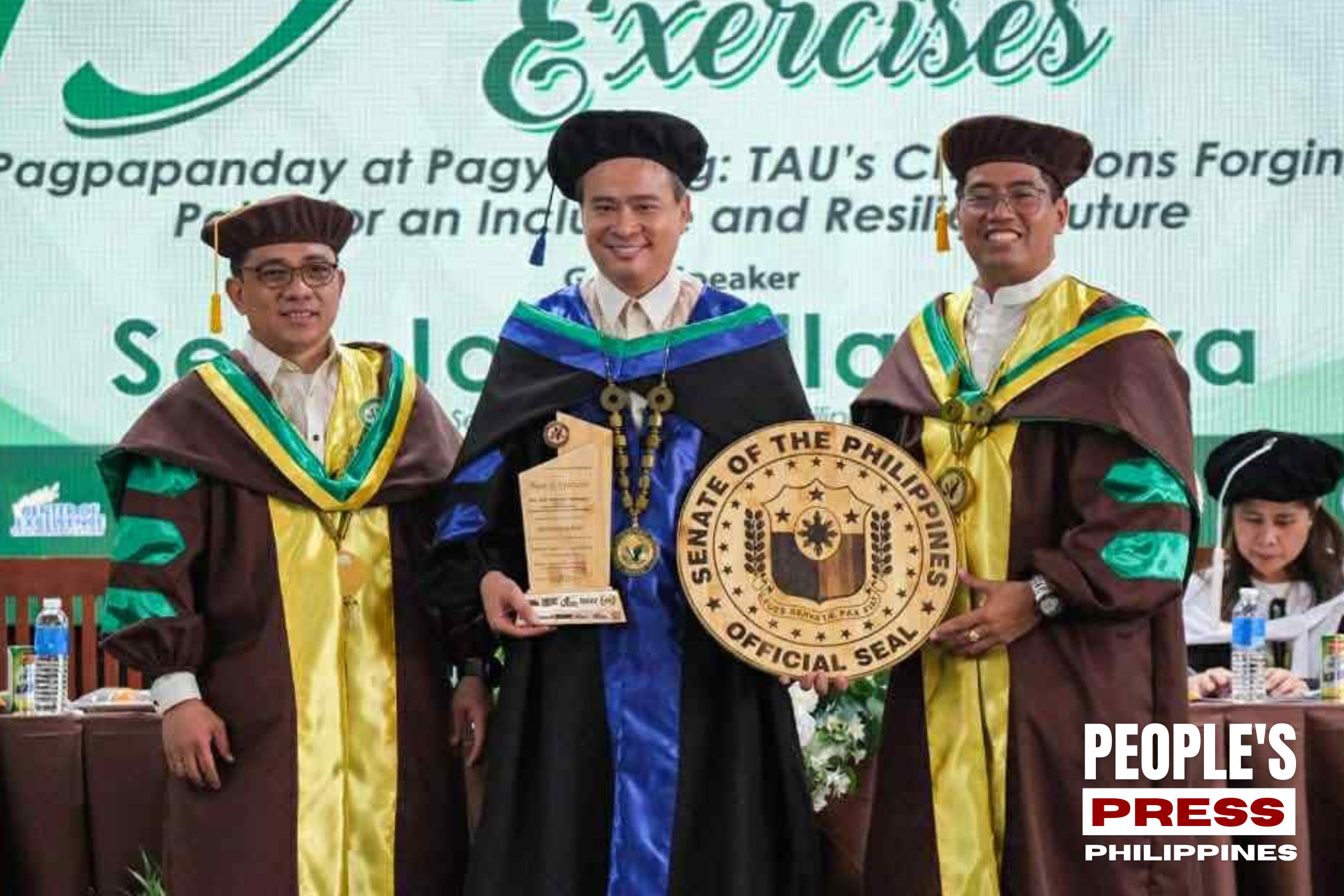Senator Joel Villanueva Receives Honorary Doctorate from Tarlac Agricultural University | People’s Press PH
