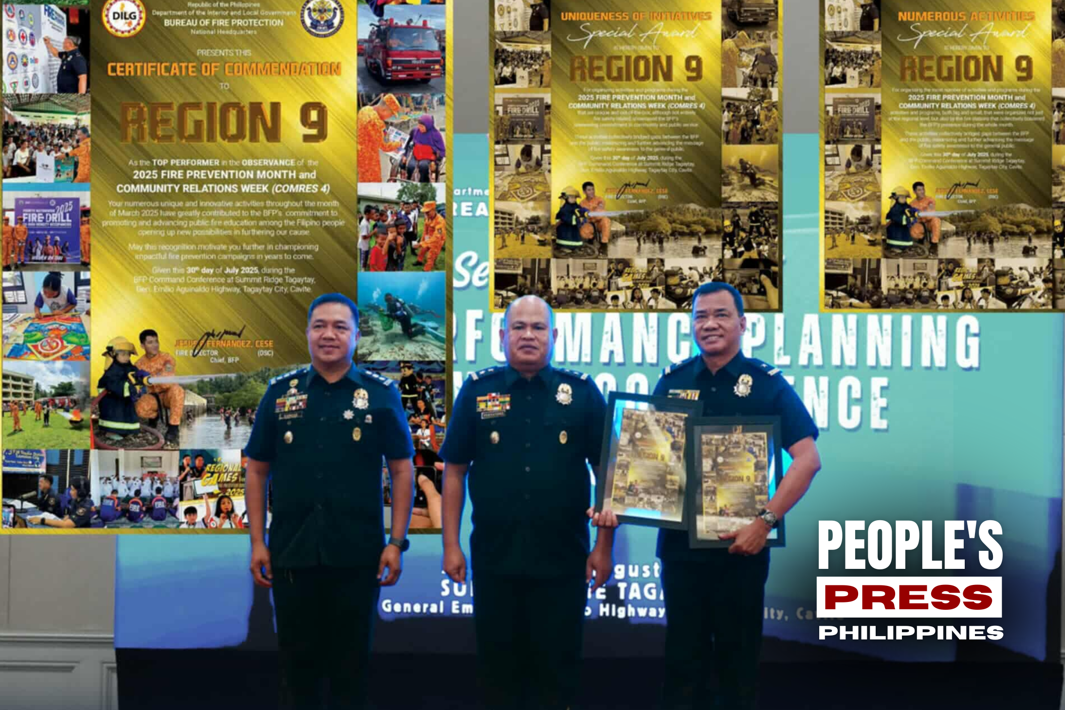 BFP Region IX Hailed as Top Performer in 2025 Fire Prevention and Community Relations Campaigns