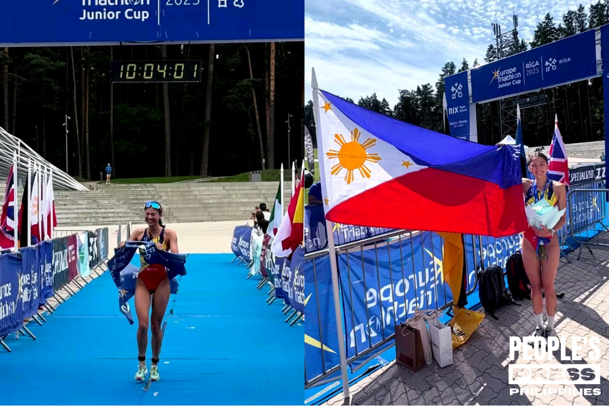 Ellis tops Riga race, seals triathlon gold for PH