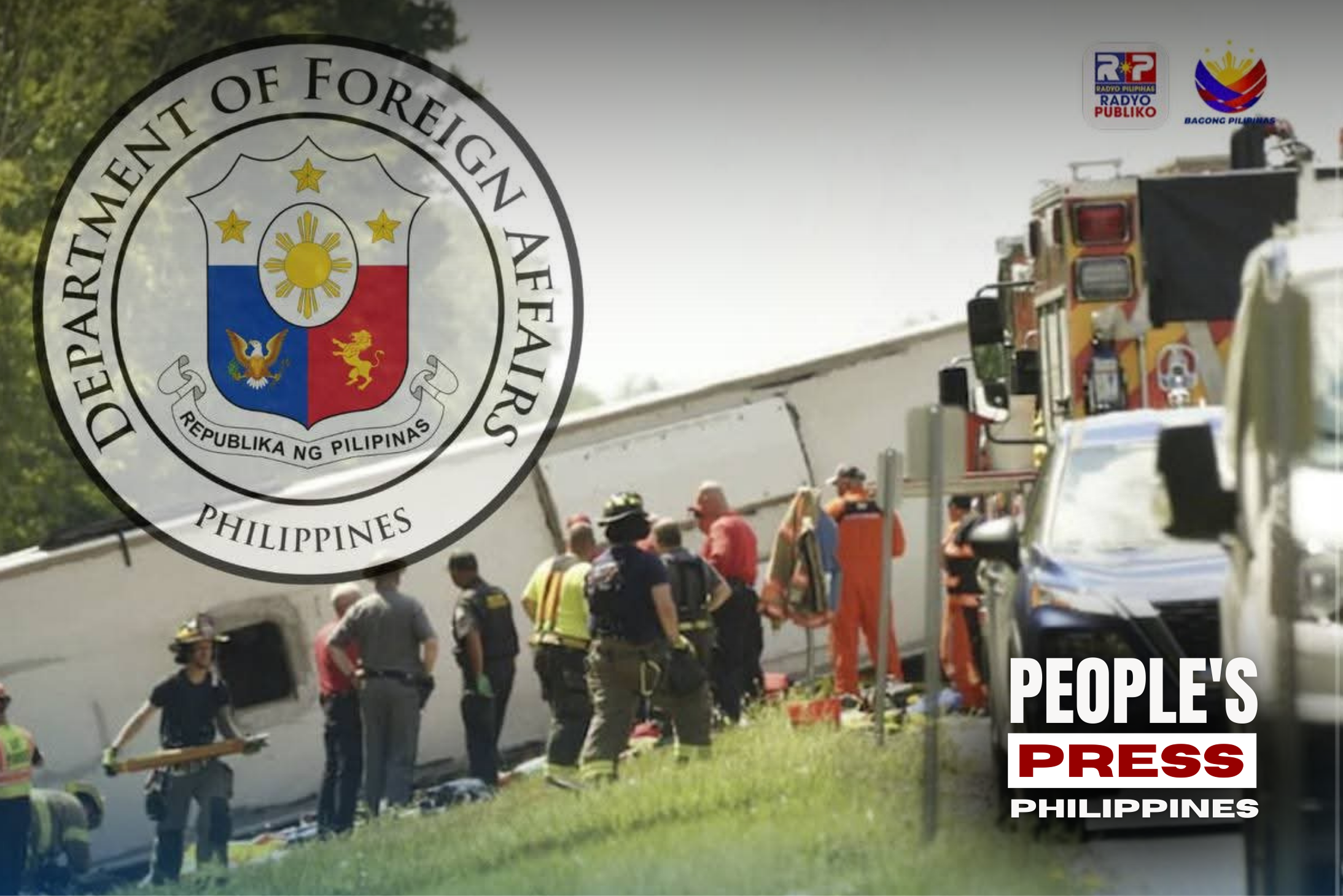 DFA Confirms No Filipinos Among Fatalities in New York Bus Crash