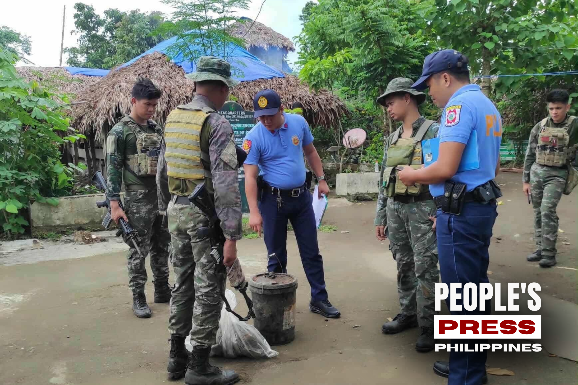 Firearms and Explosives of Communist Terrorist Group Recovered in Albay
